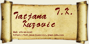 Tatjana Kuzović vizit kartica